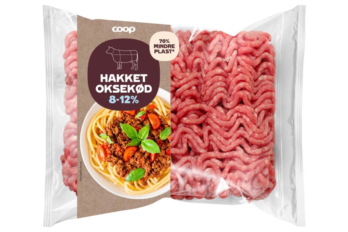 Coop er først til at introducere flowpack-emballage i Danmark (Foto: Coop Danmark)